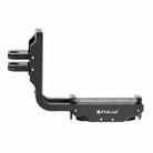 For DJI Osmo Action 5 Pro / 4 PULUZ Vertical Horizontal Shooting Quick Release Metal Magnetic L Bracket (Black) - 3