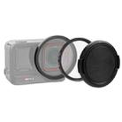 For Insta360 Ace Pro 2 PULUZ 52mm UV Lens Filter Adapter Ring with Lens Cover (Black) - 1