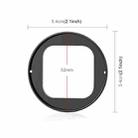 For Insta360 Ace Pro 2 PULUZ 52mm UV Lens Filter Adapter Ring with Lens Cover (Black) - 3