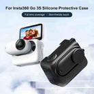 For Insta360 GO 3S PULUZ Camera Charging Box Silicone Cover with Lens Cap & Strap (Black) - 2
