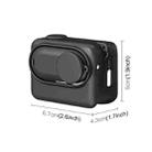 For Insta360 GO 3S PULUZ Camera Charging Box Silicone Cover with Lens Cap & Strap (Black) - 3