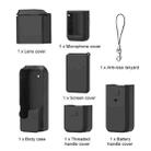 For DJI OSMO Pocket 3 PULUZ 6 in 1 Body Lens Handle Screen Mic Silicone TPU Cover (Black) - 3