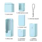 For DJI OSMO Pocket 3 PULUZ 6 in 1 Body Lens Handle Screen Mic Silicone TPU Cover (Mint Green) - 3