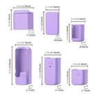 For DJI OSMO Pocket 3 PULUZ 6 in 1 Body Lens Handle Screen Mic Silicone TPU Cover (Purple) - 4