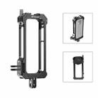 For Insta360 X3 PULUZ Metal Protective Cage Rig Housing Frame with Expand Cold Shoe Base & Tripod Adapter(Black) - 1