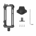 For Insta360 X3 PULUZ Metal Protective Cage Rig Housing Frame with Expand Cold Shoe Base & Tripod Adapter(Black) - 3