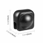 For Insta360 X3 PULUZ Silicone Protective  Lens Cover(Black) - 3