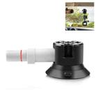 PULUZ 3 inch Car Single Pump Suction Cup Aluminum Alloy Mount (Black) - 1