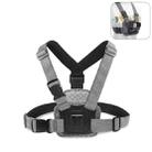 PULUZ Adjustable Body Mount Belt Chest Strap with J Hook Mount & Long Screw & Phone Clamp - 1