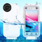 PULUZ For iPhone SE 2020 & 8 & 7 40m/130ft Waterproof Diving Housing Photo Video Taking Underwater Cover Case(White) - 1