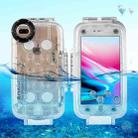 PULUZ 40m/130ft Waterproof Diving Case for iPhone 8 Plus & 7 Plus, Photo Video Taking Underwater Housing Cover(Transparent) - 1