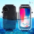 For iPhone X / XS PULUZ 40m/130ft Waterproof Diving Case, Photo Video Taking Underwater Housing Cover(Black) - 1