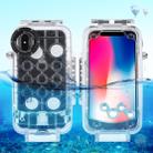 For iPhone X / XS PULUZ 40m/130ft Waterproof Diving Case, Photo Video Taking Underwater Housing Cover(Transparent) - 1