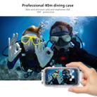 For iPhone X / XS PULUZ 40m/130ft Waterproof Diving Case, Photo Video Taking Underwater Housing Cover(White) - 17