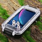 For iPhone XR PULUZ 40m/130ft Waterproof Diving Case  Photo Video Taking Underwater Housing Cover(Black) - 7