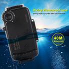 For iPhone XR PULUZ 40m/130ft Waterproof Diving Case  Photo Video Taking Underwater Housing Cover(Black) - 15