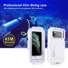 PULUZ 45m/147ft Waterproof Diving Case Photo Video Taking Underwater Housing Cover for iPhone 14 Series, iPhone 13 Series, iPhone 12 Series, iPhone 11 Series, iPhone X Series, iPhone 8 & 7, iPhone 6s, iOS 13.0 or Above Version iPhone(White) - 10