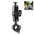 PULUZ Motorcycle O-Clip Quick Release Clamp Handlebar Fixed Mount Holder for GoPro and Other Action Cameras(Black) - 1