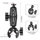 PULUZ Motorcycle Crab Clamp Handlebar Fixed Mount Holder for GoPro and Other Action Cameras(Black) - 2