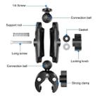 PULUZ Motorcycle Crab Clamp Handlebar Fixed Mount Holder for GoPro and Other Action Cameras(Black) - 3