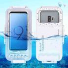 PULUZ 45m/147ft Waterproof Diving Case Photo Video Taking Underwater Housing Cover for iPhone 15 Series, Galaxy, Huawei, Xiaomi, Google Android OTG Smartphones with Type-C Port(White) - 1
