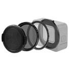 For GoPro HERO12 Black /11 Black /11 Black Mini /10 Black /9 Black PULUZ 52mm UV ND2-400 Filter with Adapter Ring(Black) - 1