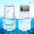 PULUZ 45m/147ft Waterproof Diving Case Photo Video Taking Underwater Housing Cover for Galaxy, Huawei, Xiaomi, Google Android Smartphones with OTG Function(White) - 1