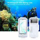 PULUZ 45m/147ft Waterproof Diving Case Photo Video Taking Underwater Housing Cover for Galaxy, Huawei, Xiaomi, Google Android Smartphones with OTG Function(White) - 11