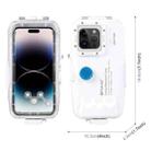 [US Warehouse] PULUZ 40m/130ft Waterproof Diving Case for iPhone 15 Pro Max / 15 Plus / 14 Plus / 14 Pro Max / 13 Pro Max / 12 Pro Max / 11 Pro Max, with One-way Valve Photo Video Taking Underwater Housing Cover - 2