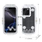 For iPhone 16 Pro PULUZ 40m/130ft Waterproof Diving Case Photo Video Taking Underwater Housing Cover (Transparent) - 2
