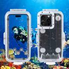For iPhone 16 Pro Max PULUZ 40m/130ft Waterproof Diving Case Photo Video Taking Underwater Housing Cover (Transparent) - 1