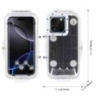 For iPhone 16 Pro Max PULUZ 40m/130ft Waterproof Diving Case Photo Video Taking Underwater Housing Cover (Transparent) - 2
