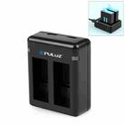 PULUZ USB Dual Batteries Charger for GoPro HERO12 Black /11 Black /10 Black /9 Black (Black) - 1
