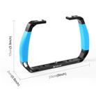 [US Warehouse] PULUZ Dual Silicone Handles Aluminium Alloy Underwater Diving Rig for GoPro, DJI OSMO Action, Insta360 and Other Action Cameras - 3