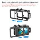 For DJI Osmo Action 4 / 3 PULUZ Metal Cage Expansion Adapter Frame with Cold Shoe (Black) - 7