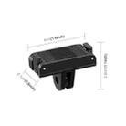 For DJI Osmo Action 4 / 3 PULUZ Magnetic Quick Release Base Expansion Mount (Black) - 4