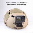 PULUZ Aluminum Quick Release Bracket NVG Helmet Mount for GoPro and Other Action Cameras (Black) - 2