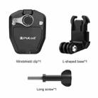 PULUZ Motorcycle Windshield Action Camera Mount Clip for GoPro Hero12 Black / DJI Osmo Action 4 / Insta360 X4 / Ace Pro and Other Action Cameras (Black) - 3