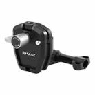 PULUZ Motorcycle Windshield Action Camera Mount Clip for GoPro Hero12 Black / DJI Osmo Action 4 / Insta360 X4 / Ace Pro and Other Action Cameras (Black) - 4