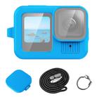 For GoPro HERO13 Black PULUZ Silicone Protective Case Cover with Wrist Strap & Lens Cover (Blue) - 1