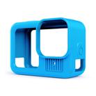 For GoPro HERO13 Black PULUZ Silicone Protective Case Cover with Wrist Strap & Lens Cover (Blue) - 2