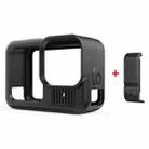 For GoPro HERO13 Black PULUZ Silicone Protective Case Side Interface Cover with Wrist Strap & Lens Cover (Black) - 2