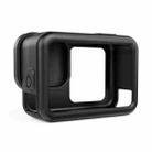 For GoPro HERO13 Black PULUZ Silicone Protective Case Side Interface Cover with Wrist Strap & Lens Cover (Black) - 3