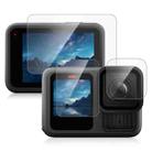 For GoPro HERO13 Black PULUZ 3 in 1 Lens and Front  Back Screen 9H 2.5D Tempered Glass Film (Transparent) - 1