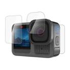 For GoPro HERO13 Black PULUZ 3 in 1 Lens and Front  Back Screen 9H 2.5D Tempered Glass Film (Transparent) - 2