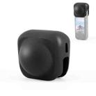 For Insta360 X4 PULUZ Silicone Protective  Lens Cover (Black) - 1