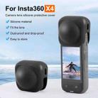 For Insta360 X4 PULUZ Silicone Protective  Lens Cover (Black) - 2