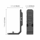 For Insta360 X4 / X5 PULUZ Vertical Horizontal Shooting Quick Release Metal  L Bracket (Black) - 3