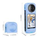 For Insta360 X4 PULUZ Full Body Dust-proof Silicone Protective Case (Blue) - 3