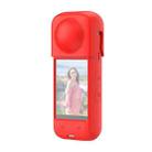 For Insta360 X4 PULUZ Full Body Dust-proof Silicone Protective Case (Red) - 2